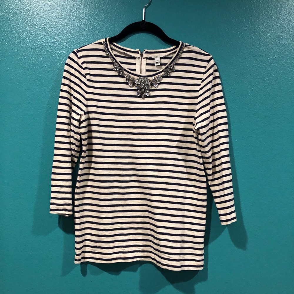 J. Crew Gemstone 3/4 Sleeve Tee